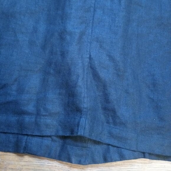 EILEEN FISHER 100% linen shawl collar jacket in black (M) - Picture 16 of 16